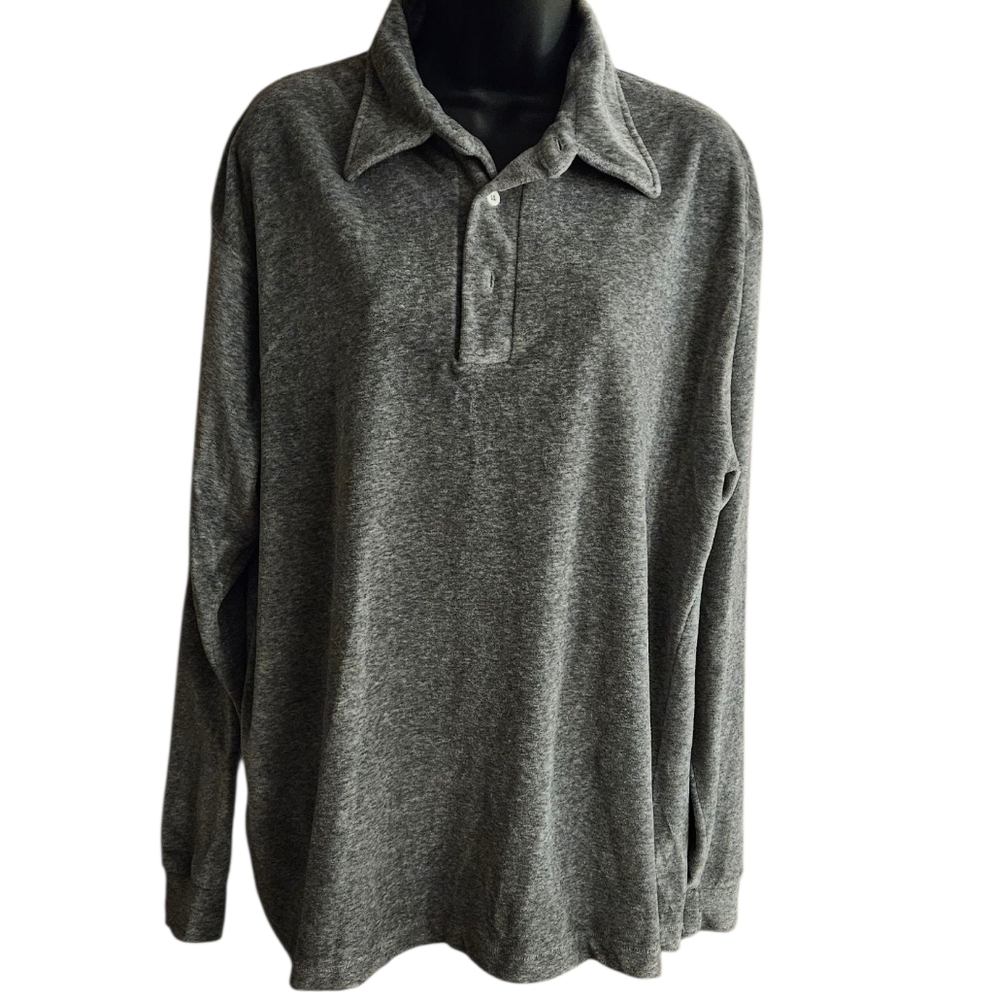 Jockey Men's Heather Gray Button Down Shirt